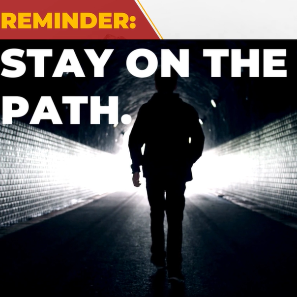 stay on the path