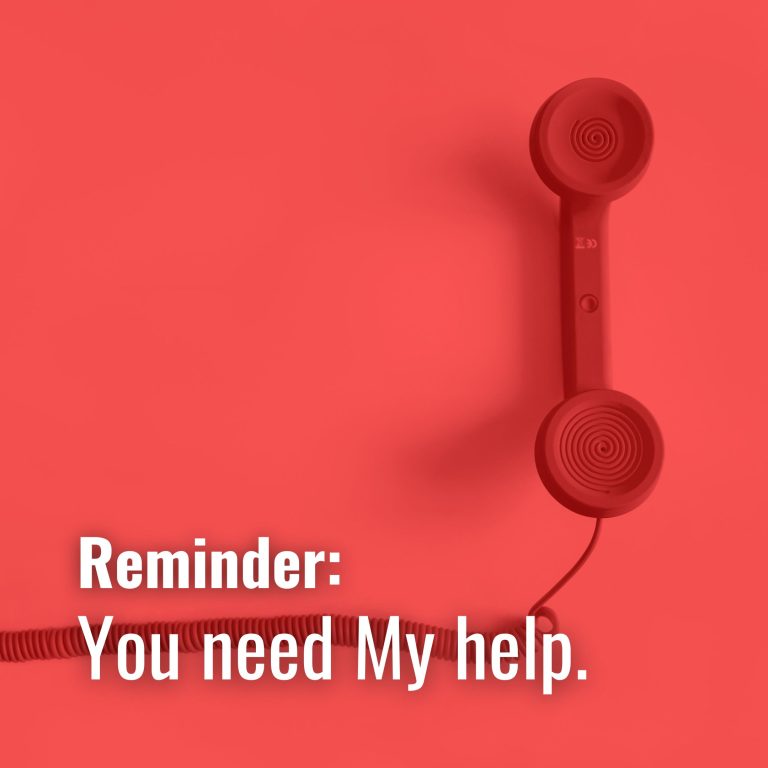 November 18, 2023 - You need my help.