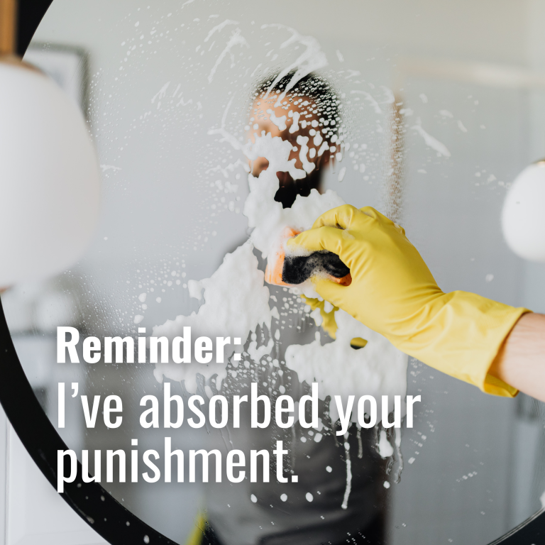 January 20, 2024-I’ve absorbed your punishment