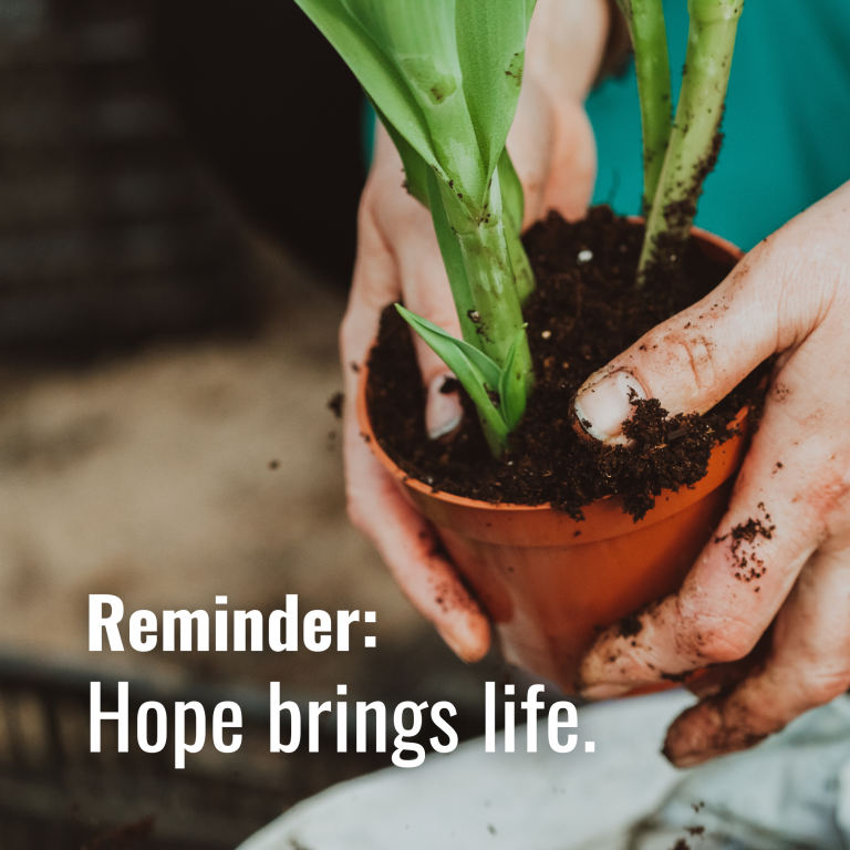 January 29, 2024-Hope brings life. January 29, 2024-Hope brings life.