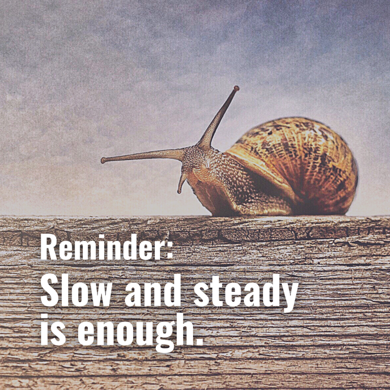 January 3, 2023-Slow and steady is enough.