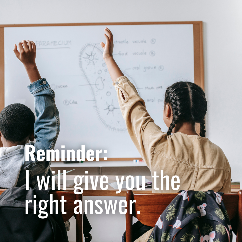Get With It - I will give you the right answer - A Radical Difference