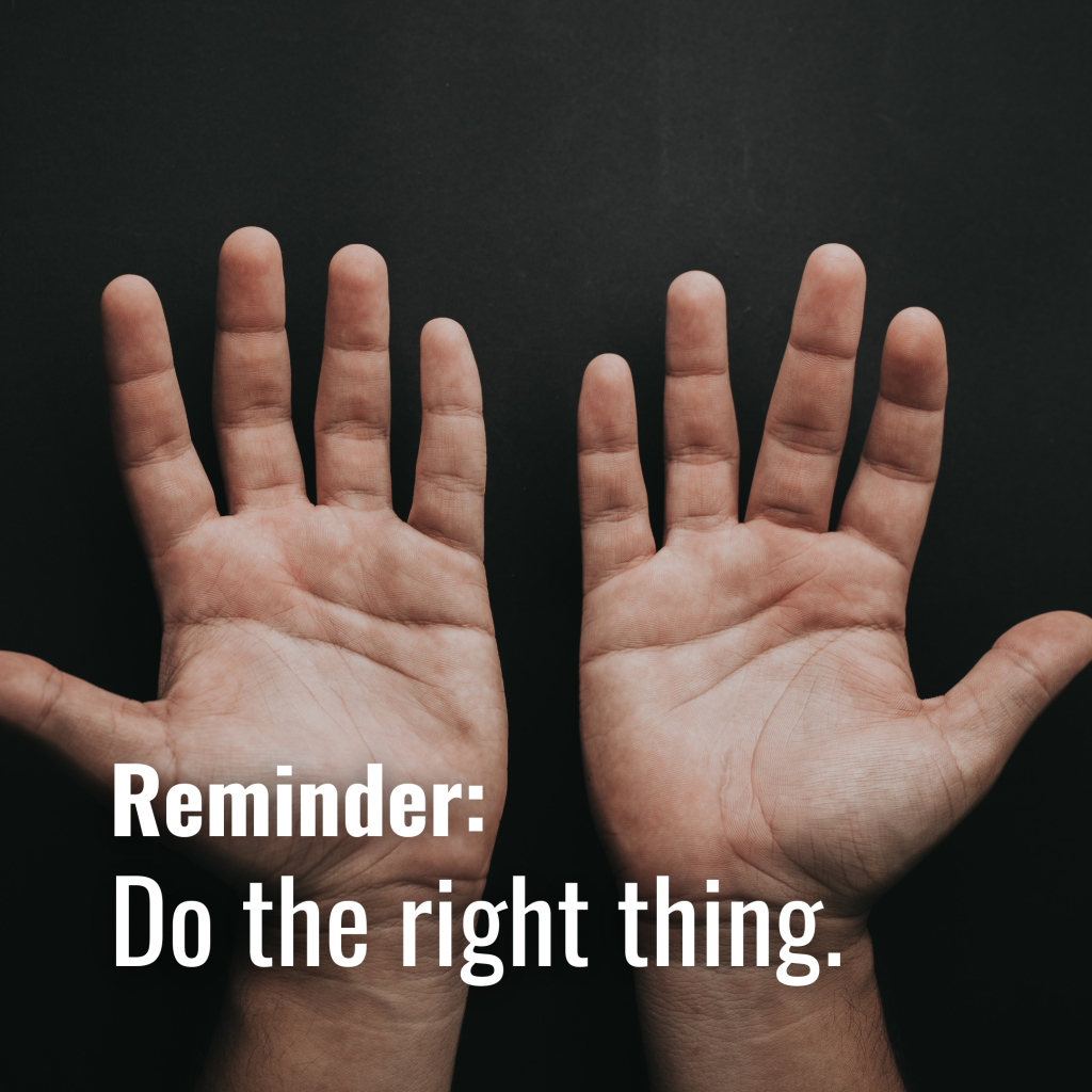 Get With It - Do the right thing - A Radical Difference