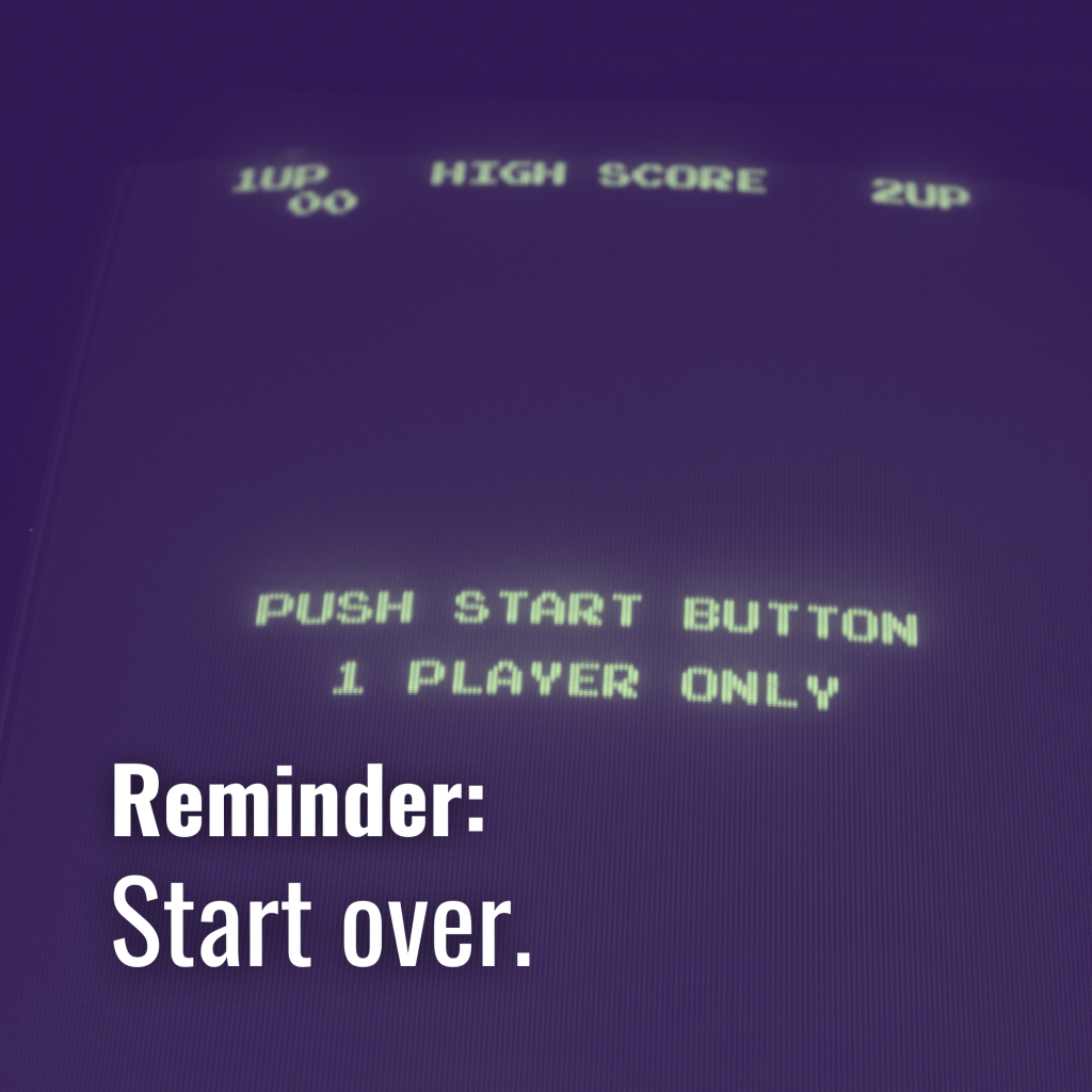 Get With It - Start over - A Radical Difference