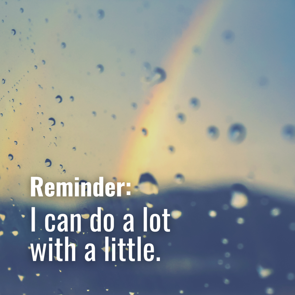 Get With It - I can do a lot with a little - A Radical Difference