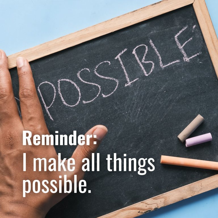 I make all things possible.