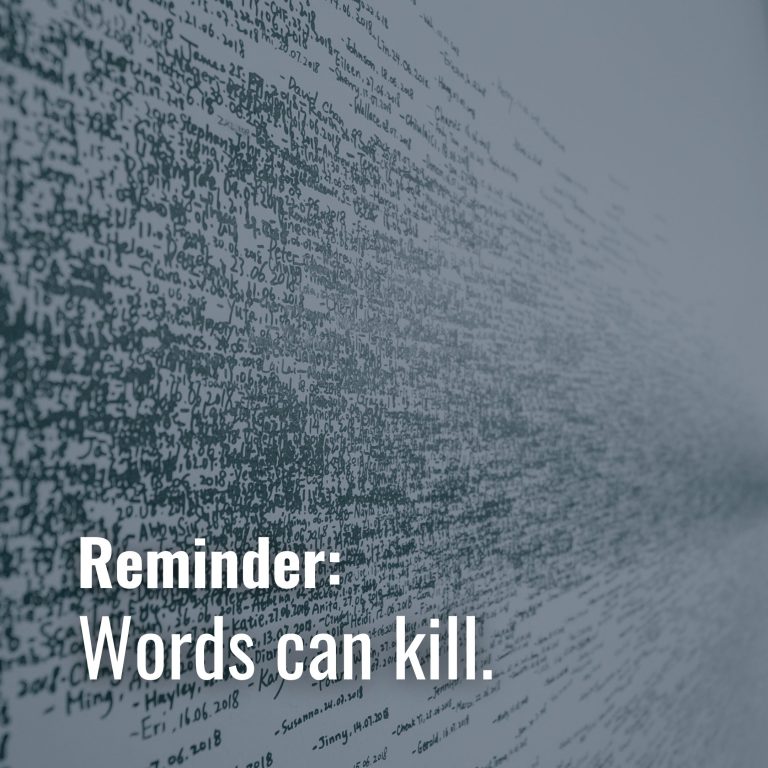 December27,2023-Words can kill.