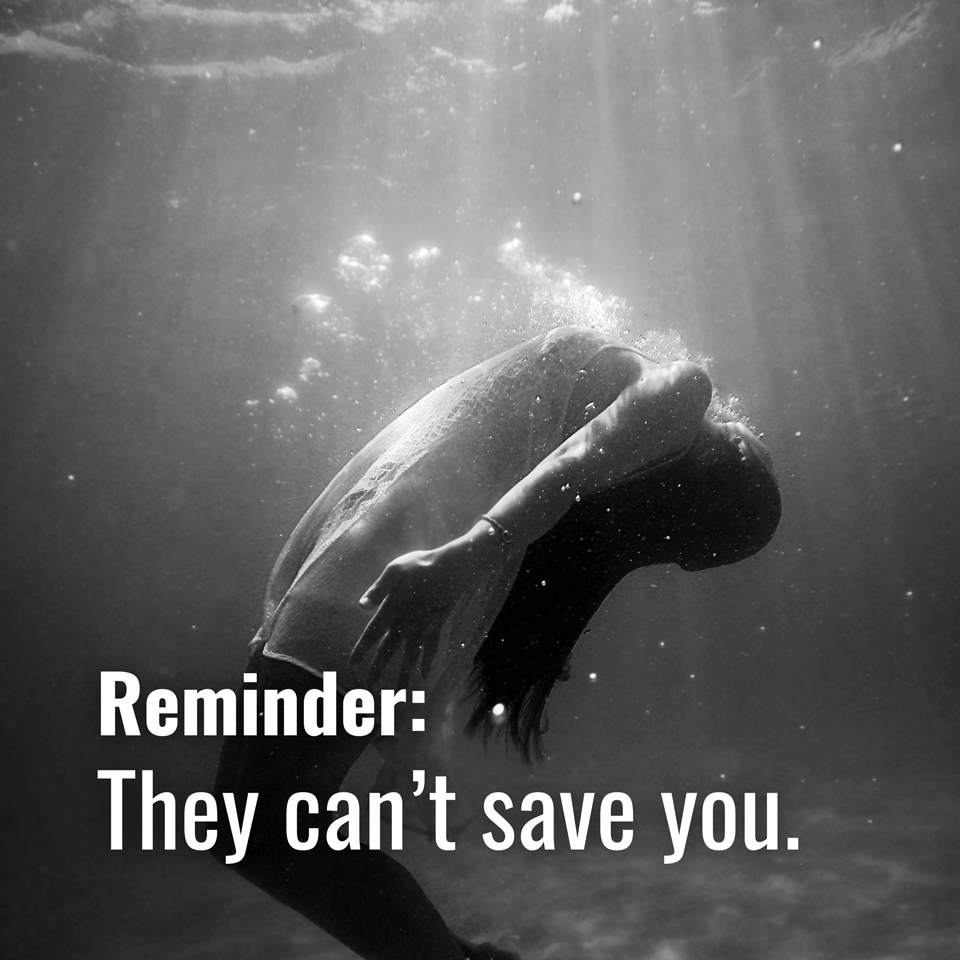 They can’t save you. ⛑