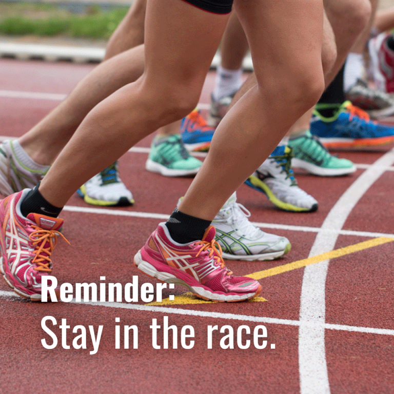 February 29, 2024-Stay in the race.