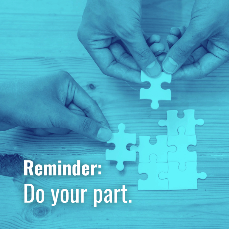 March 26, 2024-Do your part.