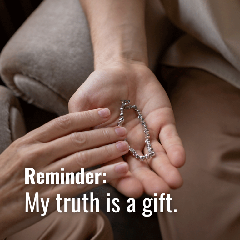 April 16, 2024-My truth is a gift. 🎁