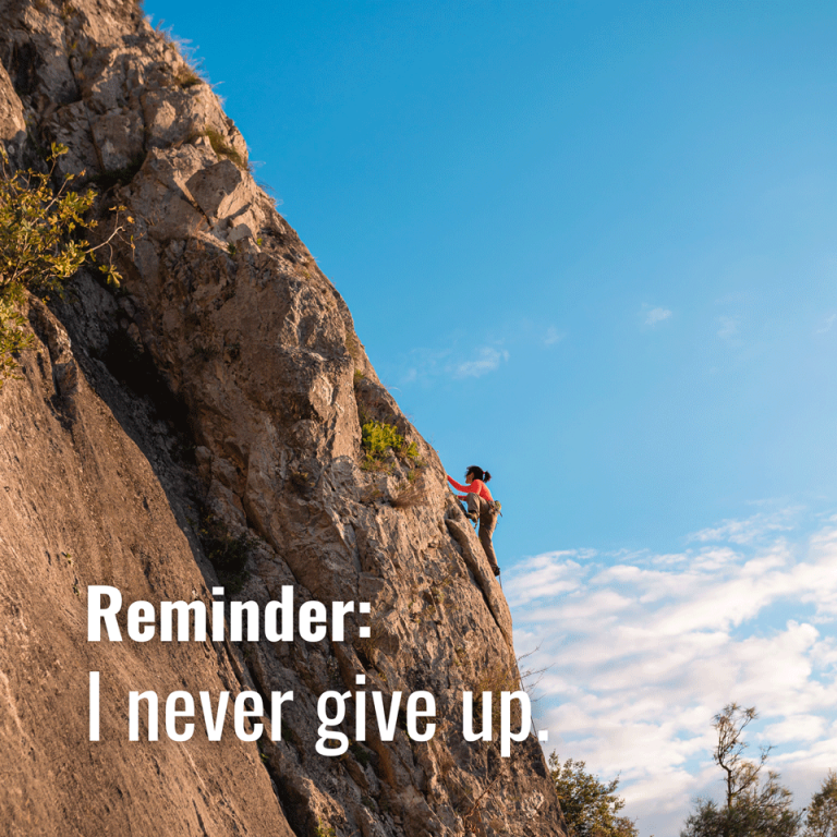 April 7, 2024-I never give up.