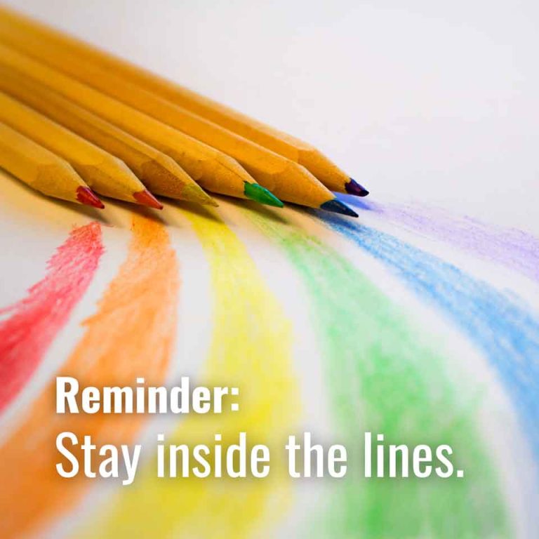 May 5, 2024-Stay inside the lines ⛔