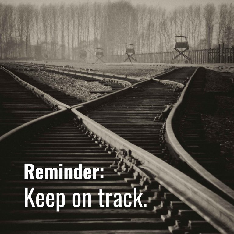 June 8, 2024-Keep on track 🏃‍♂️
