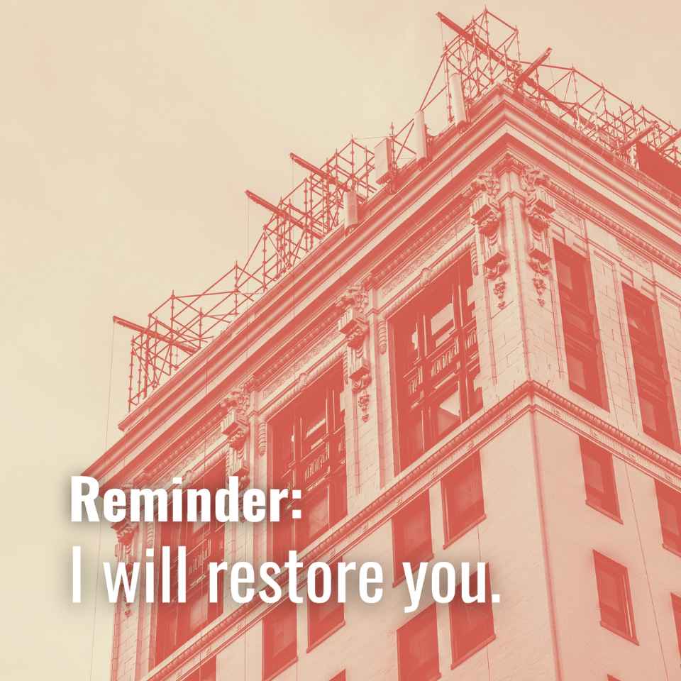 I will restore you 📐