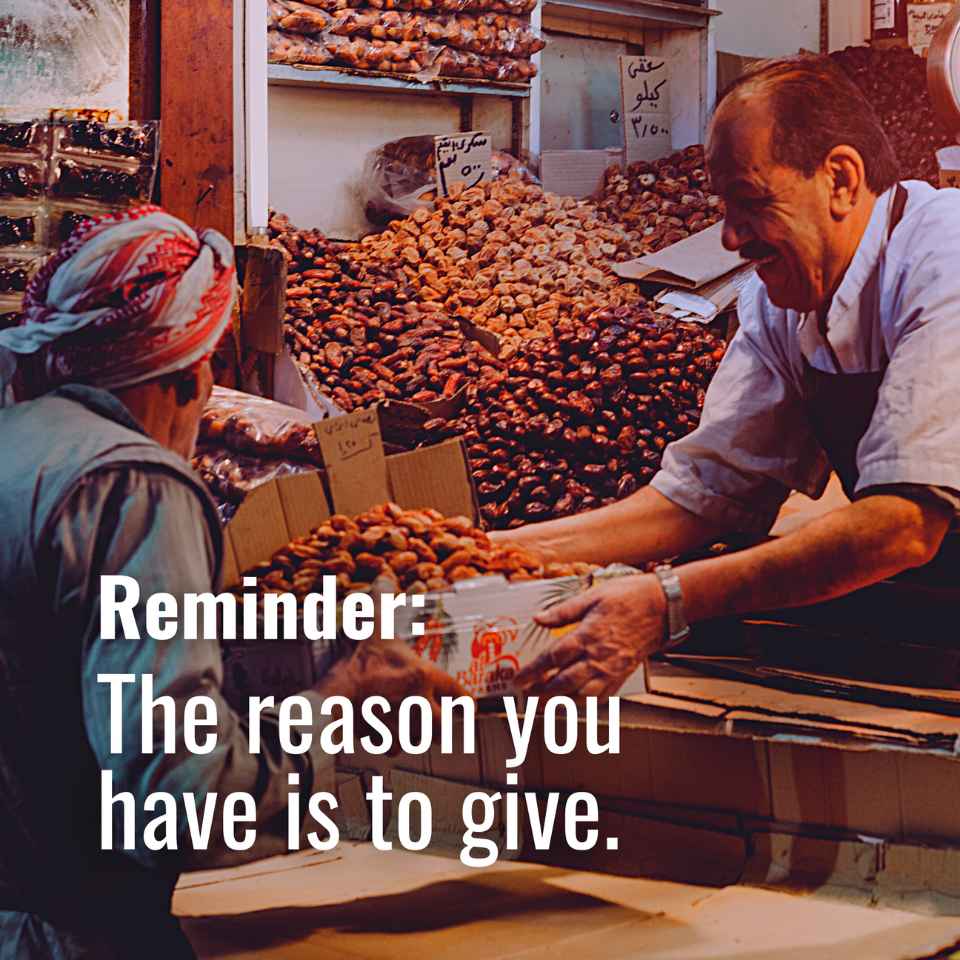 The reason you have is to give 🎁