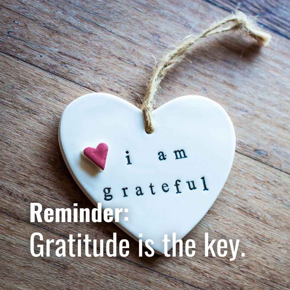 Gratitude is the key 💖