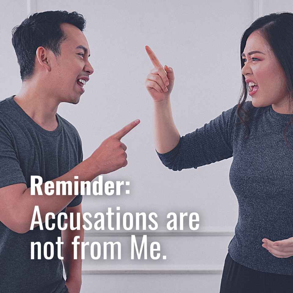 Accusations are not from Me ☝